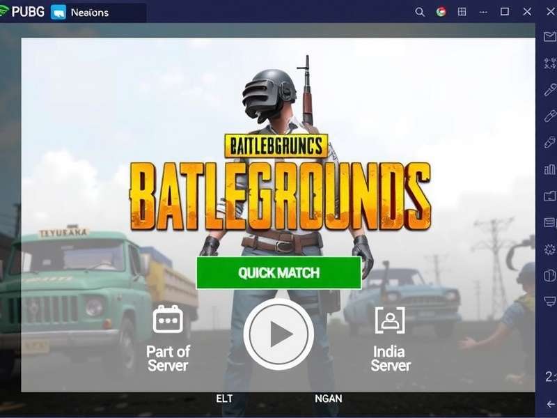 PUBG Mobile Quick Match starting screen with Indian server option