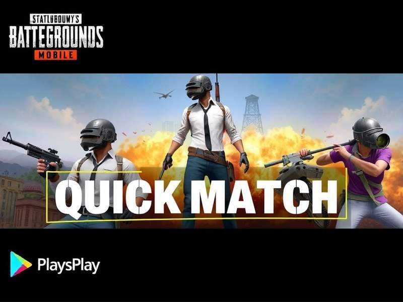 PUBG Mobile Quick Match Banner showing Indian players in action
